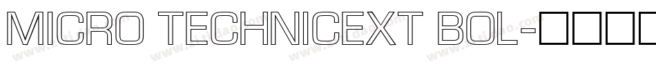 Micro TechnicExt Bol字体转换